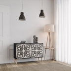 MONOCHROME NEXUS 2-Door Sideboard in Black Finish