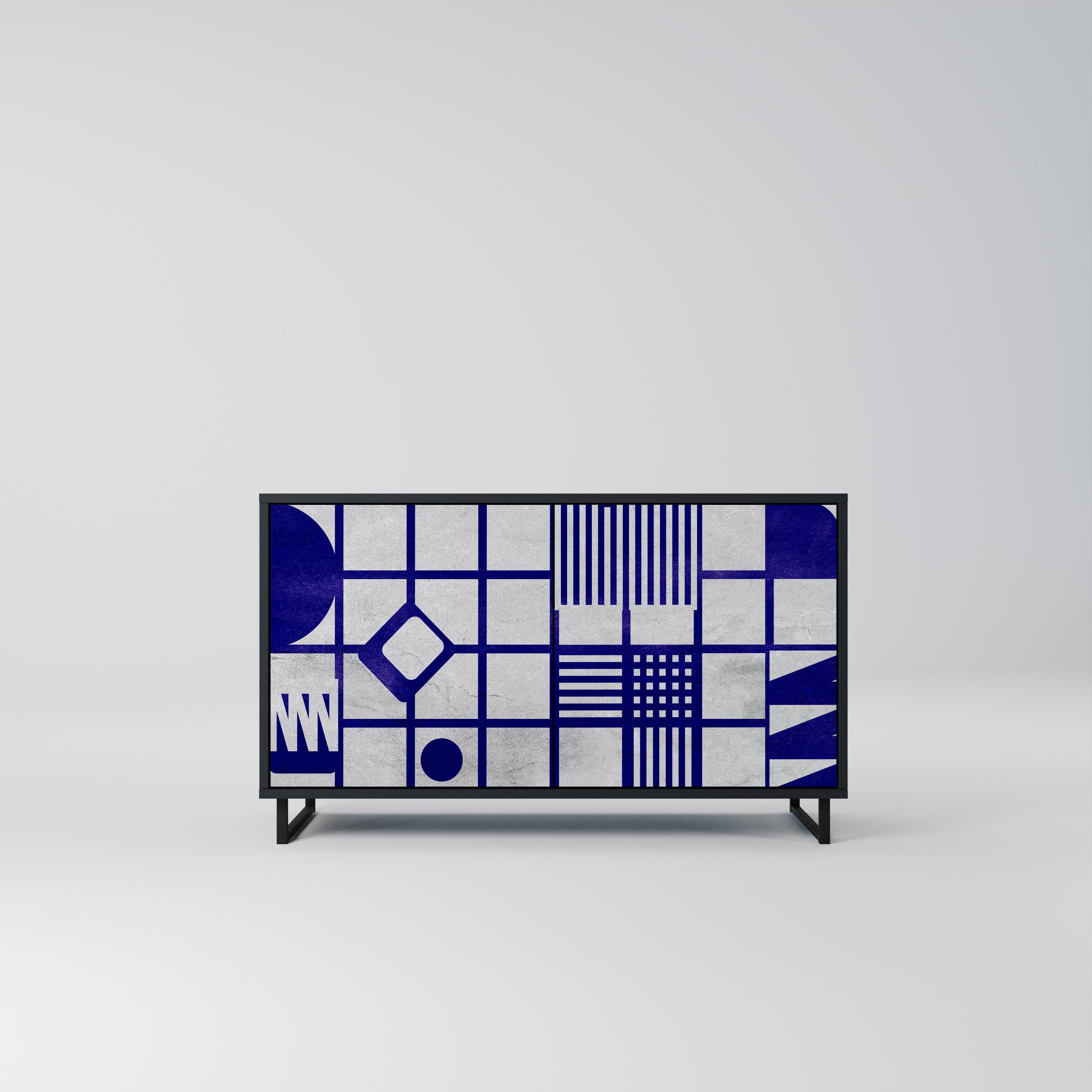 THE RIGHT PLACES 2-Door Sideboard in Black Finish