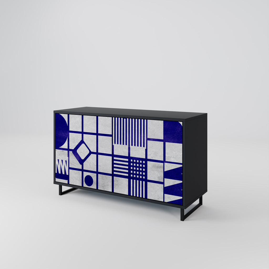 THE RIGHT PLACES 2-Door Sideboard in Black Finish