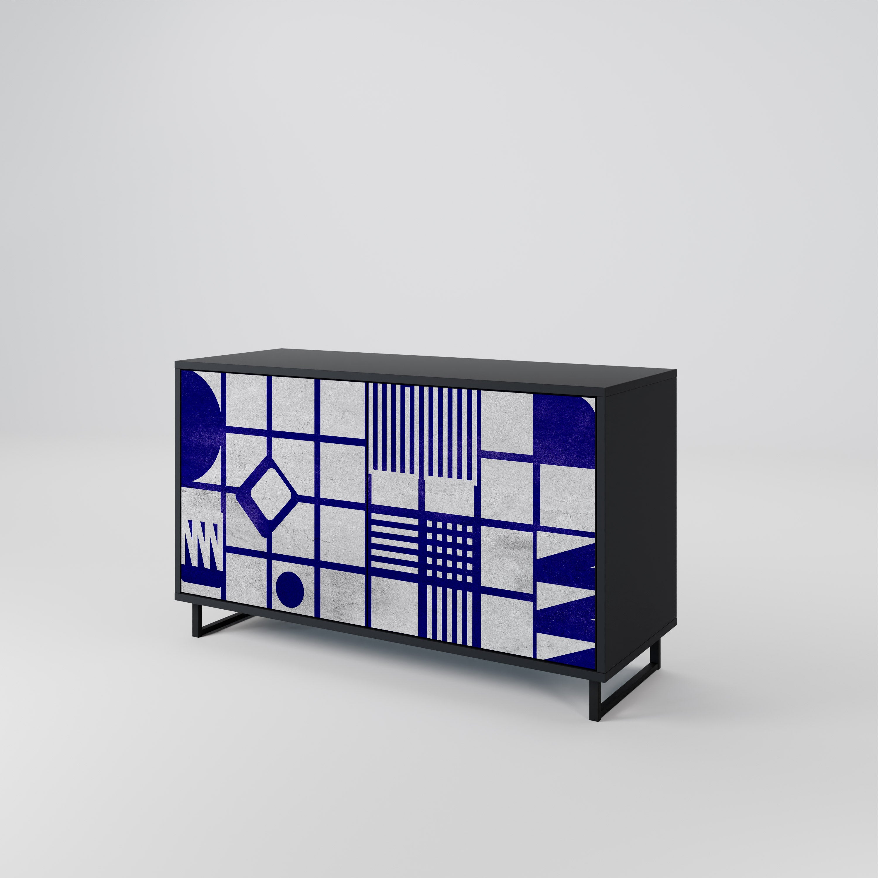 THE RIGHT PLACES 2-Door Sideboard in Black Finish