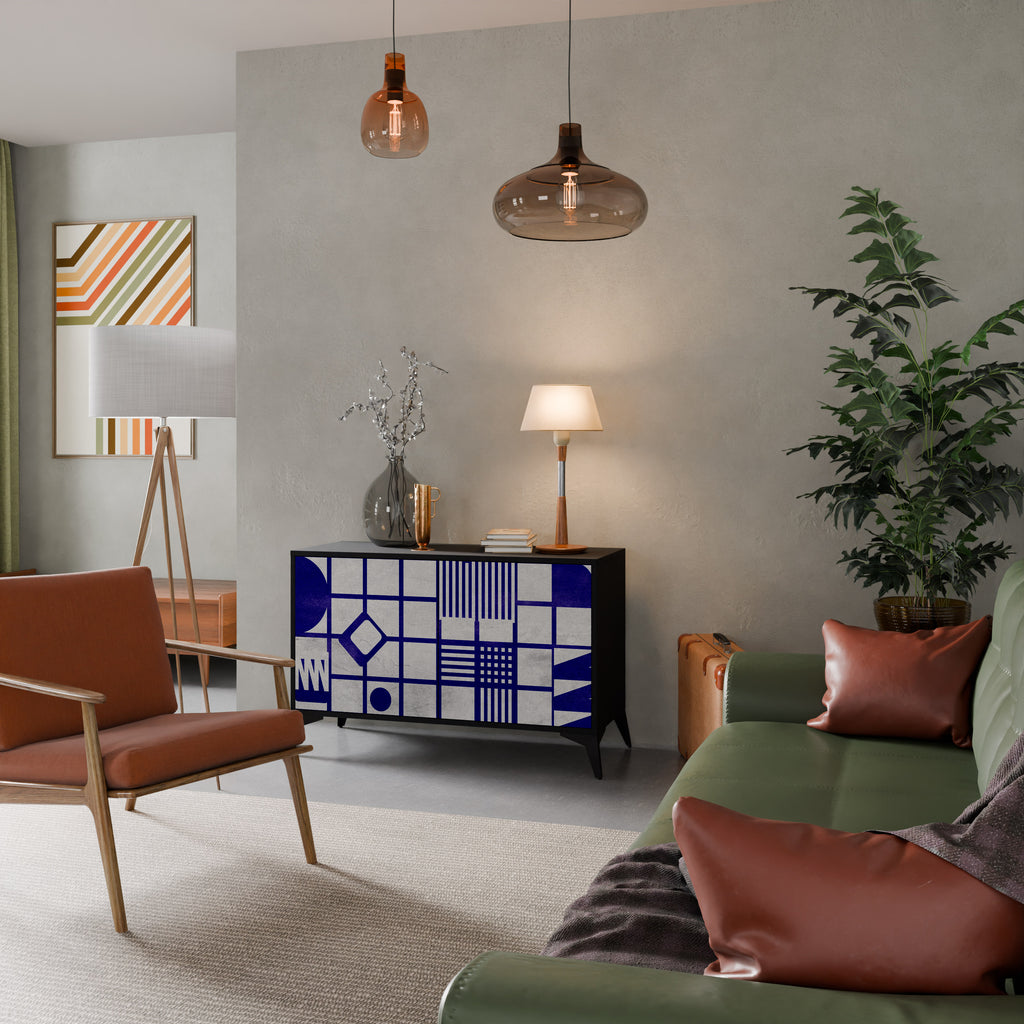 THE RIGHT PLACES 2-Door Sideboard in Black Finish