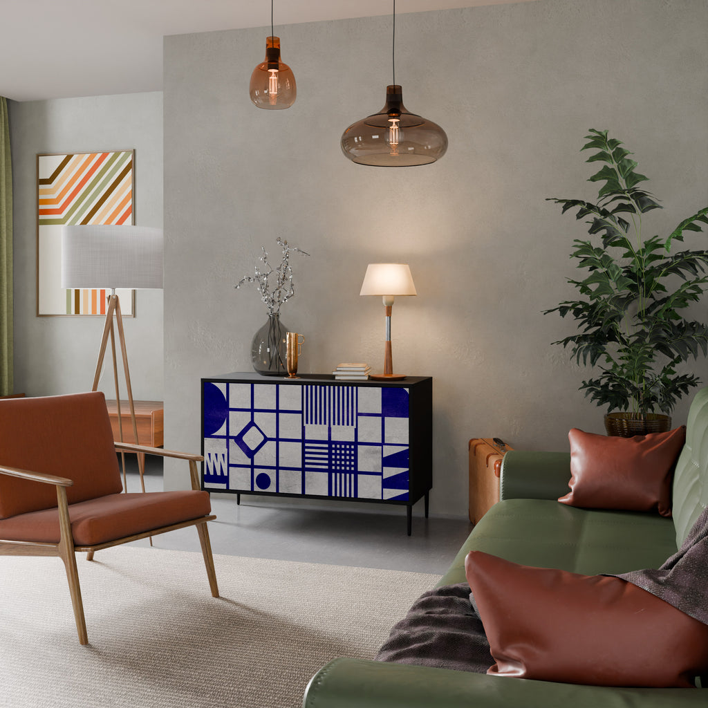 THE RIGHT PLACES 2-Door Sideboard in Black Finish