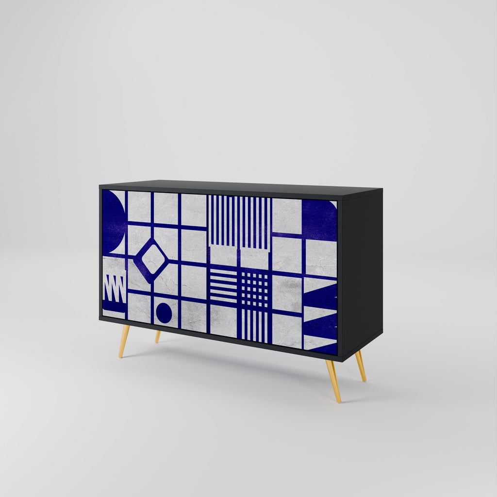 THE RIGHT PLACES 2-Door Sideboard in Black Finish