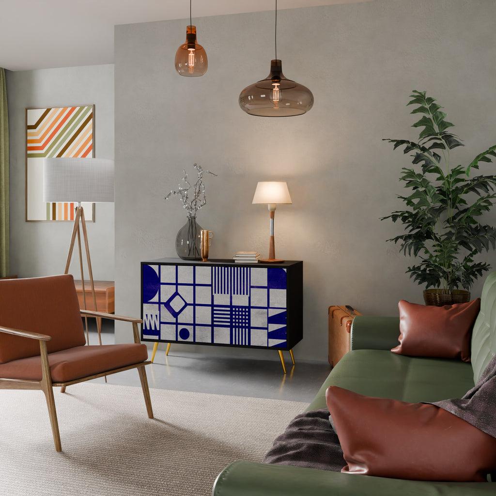 THE RIGHT PLACES 2-Door Sideboard in Black Finish