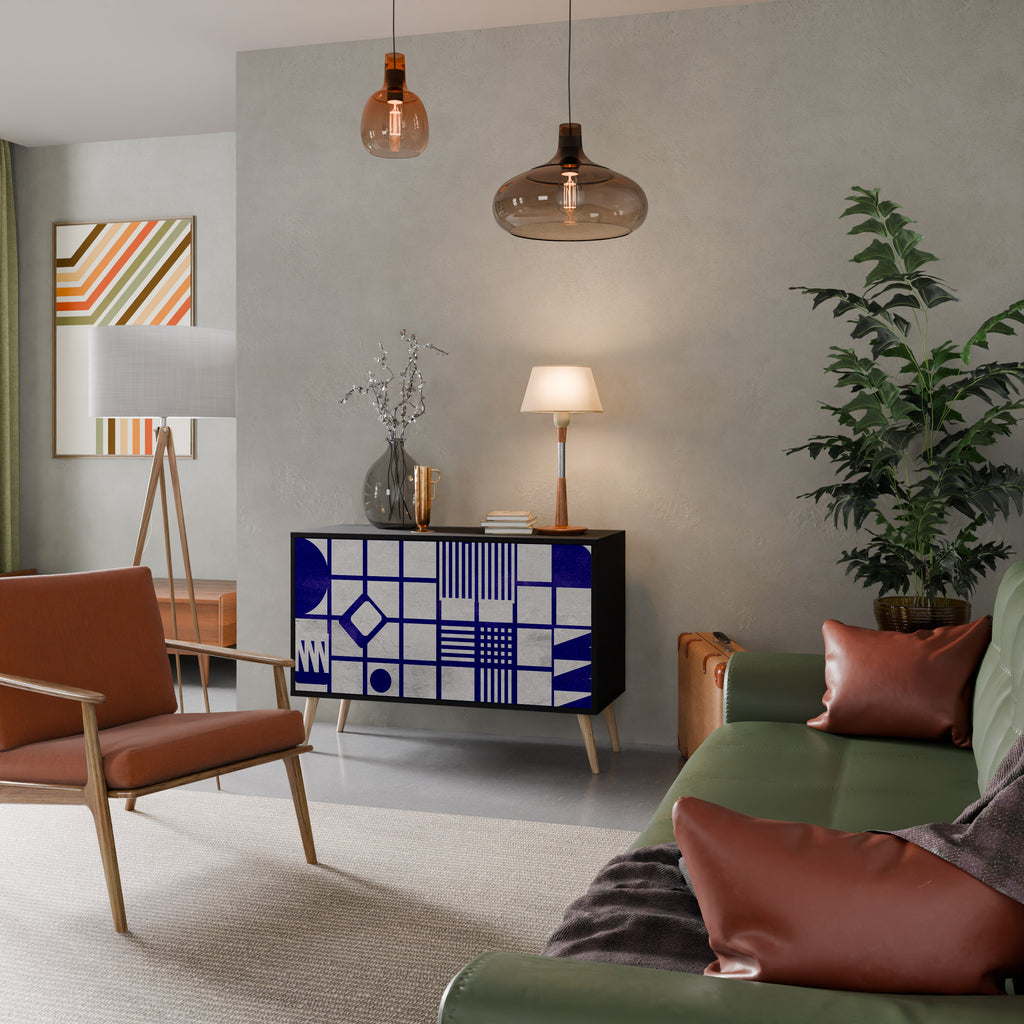 THE RIGHT PLACES 2-Door Sideboard in Black Finish