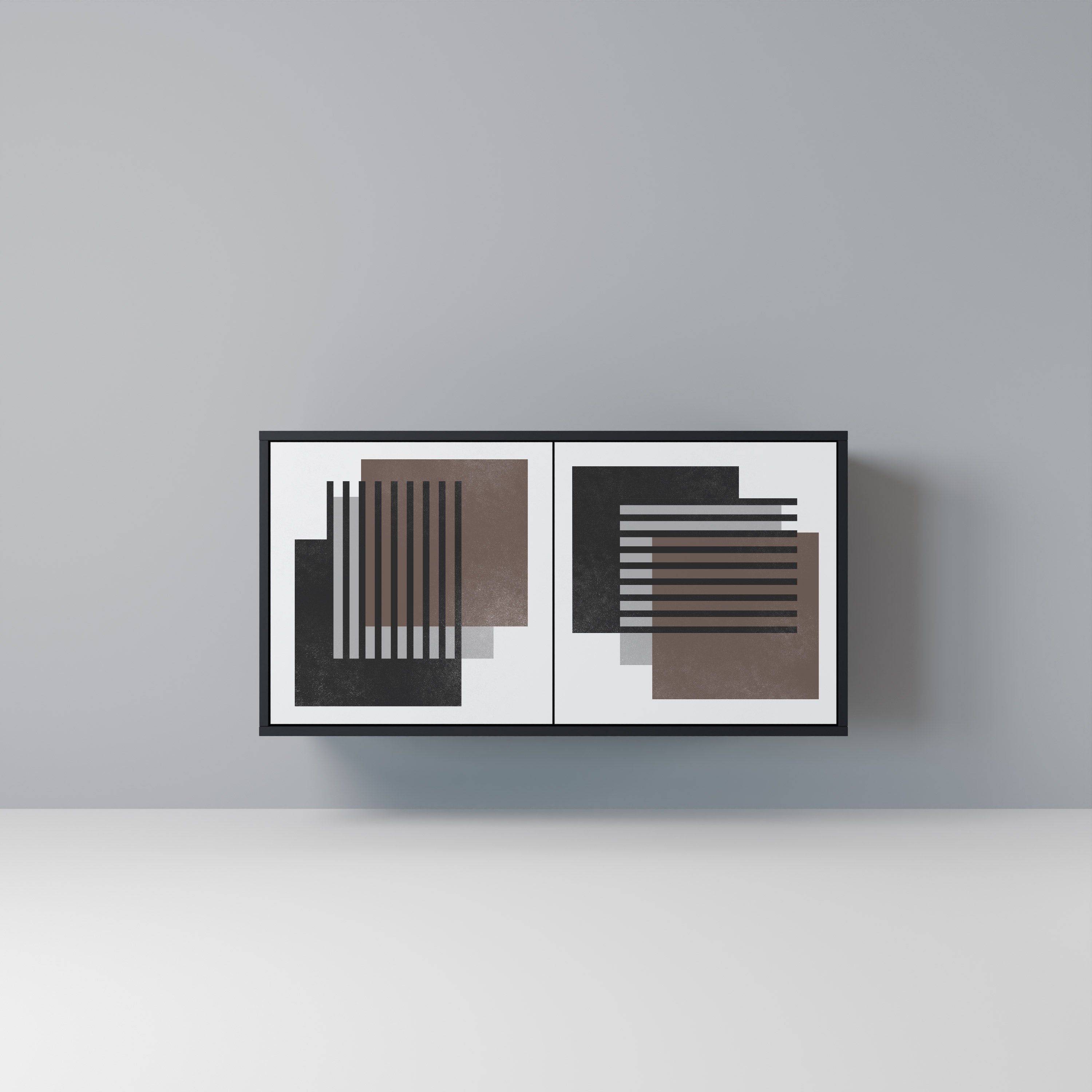 SHADOW SYNCHRONY 2-Door Sideboard in Black Finish