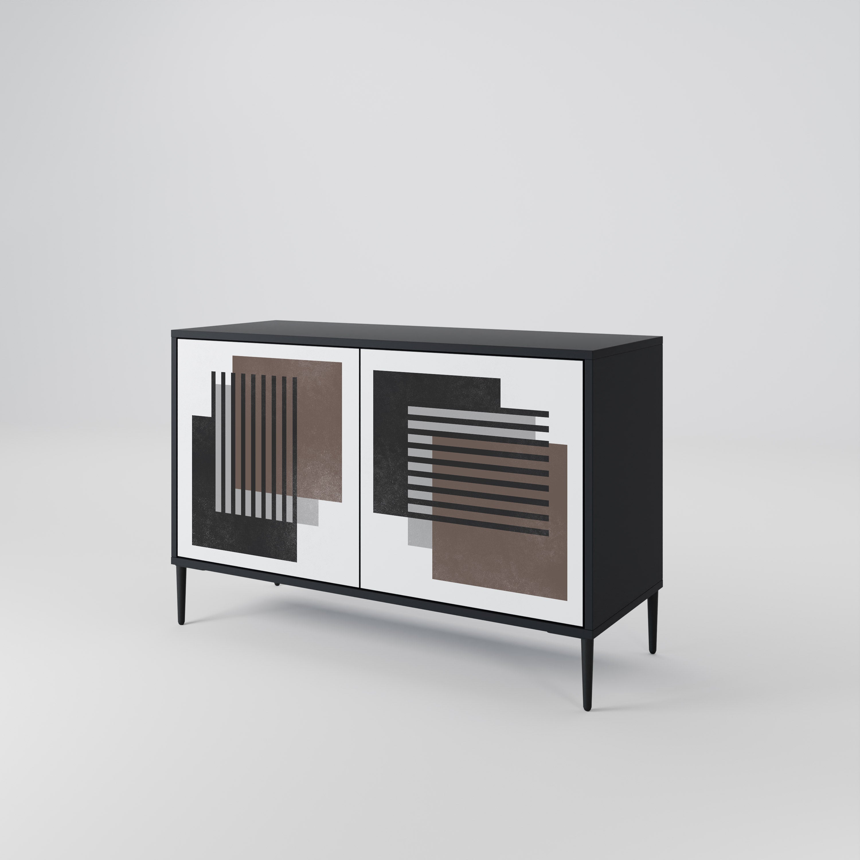 SHADOW SYNCHRONY 2-Door Sideboard in Black Finish