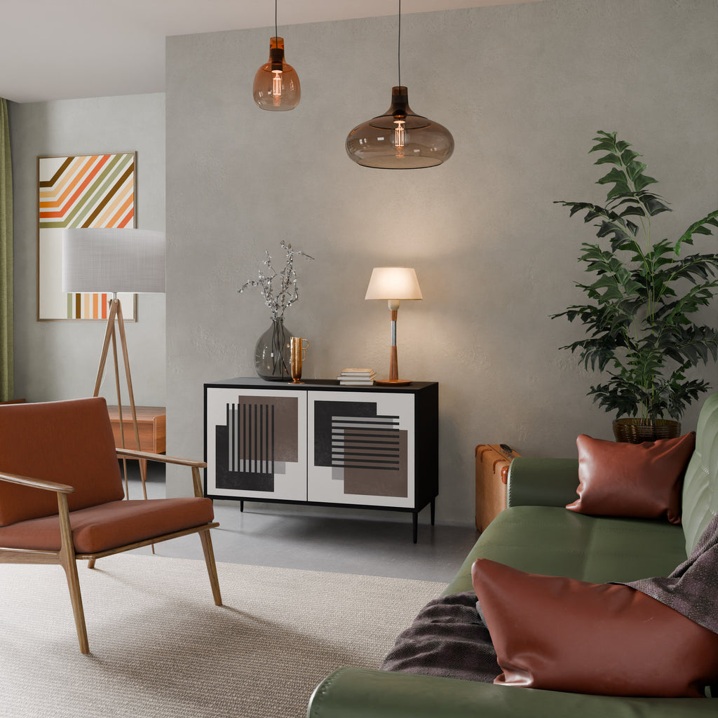 SHADOW SYNCHRONY 2-Door Sideboard in Black Finish