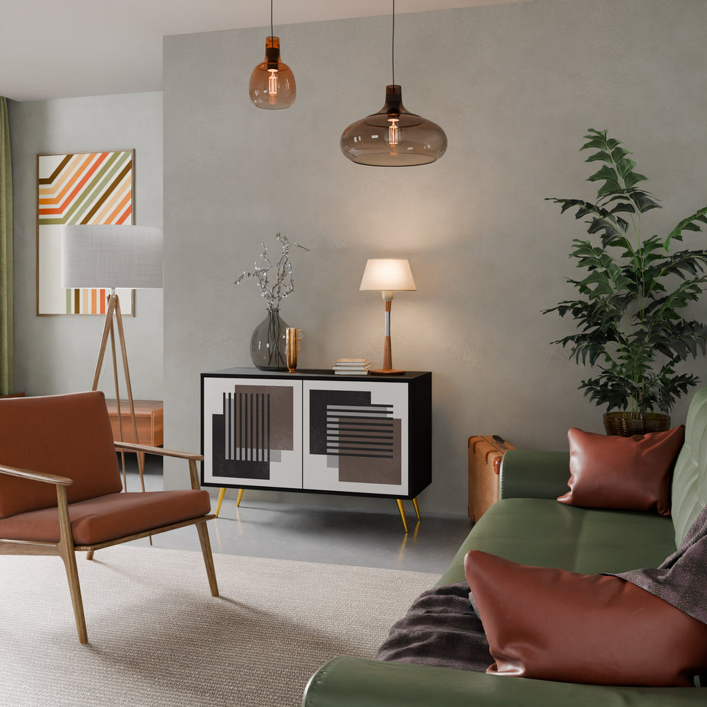 SHADOW SYNCHRONY 2-Door Sideboard in Black Finish