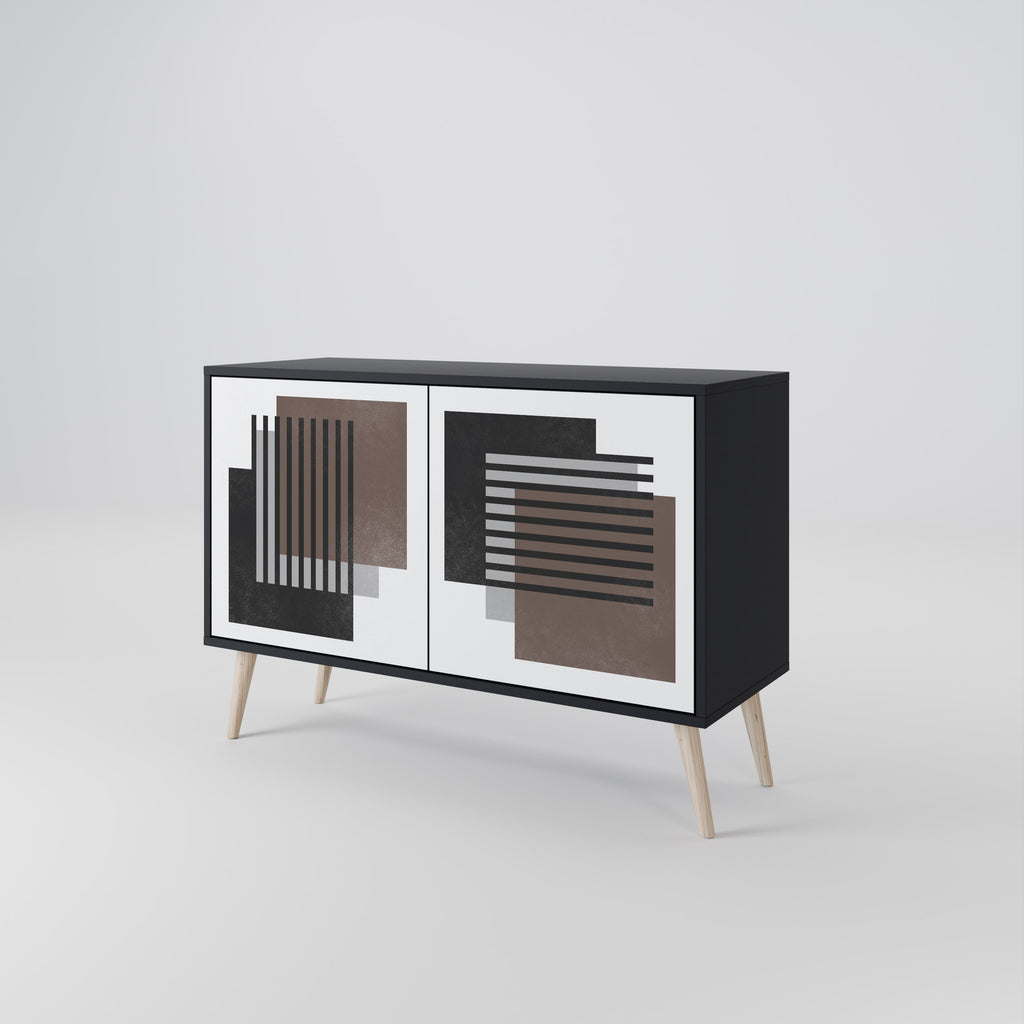 SHADOW SYNCHRONY 2-Door Sideboard in Black Finish