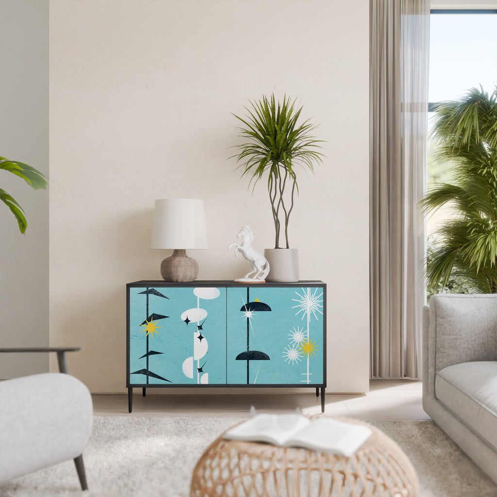 PATHS TO HAPPINESS 2-Door Sideboard in Black Finish