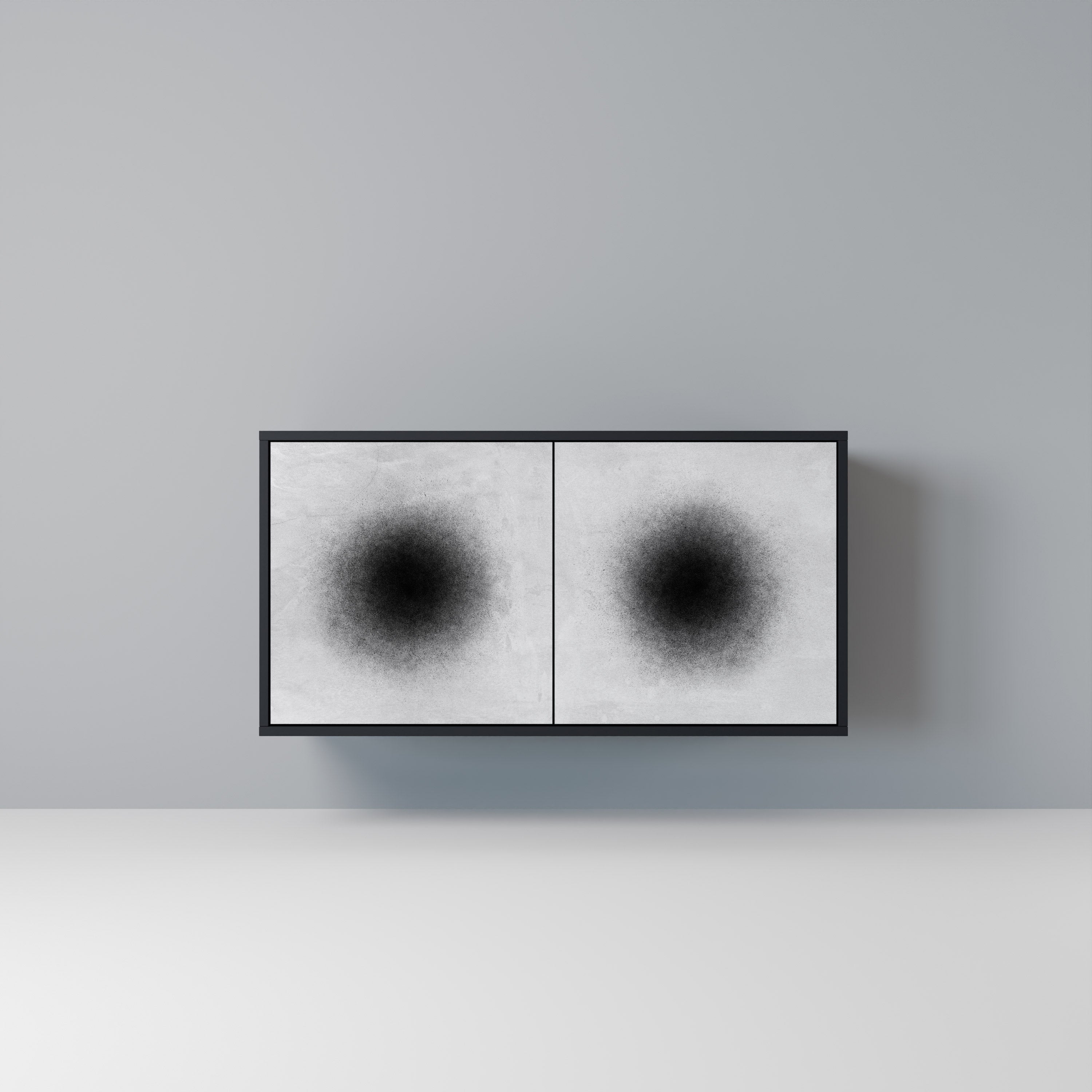 BLACK HOLE 2-Door Sideboard in Black Finish