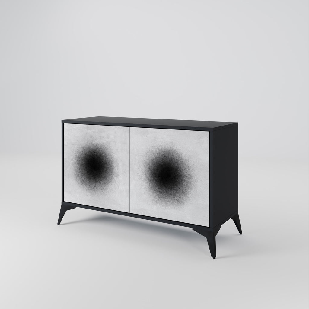 BLACK HOLE 2-Door Sideboard in Black Finish
