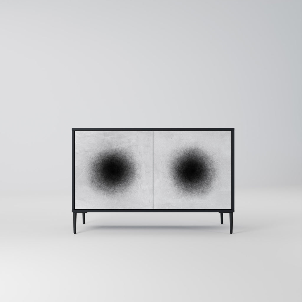 BLACK HOLE 2-Door Sideboard in Black Finish