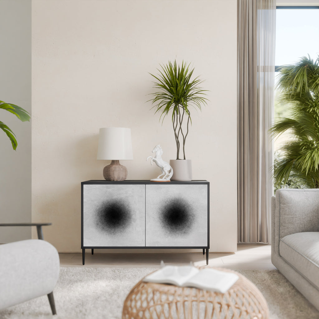 BLACK HOLE 2-Door Sideboard in Black Finish