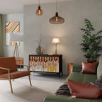 COLORFUL STRINGS Aparador de 2 Puertas