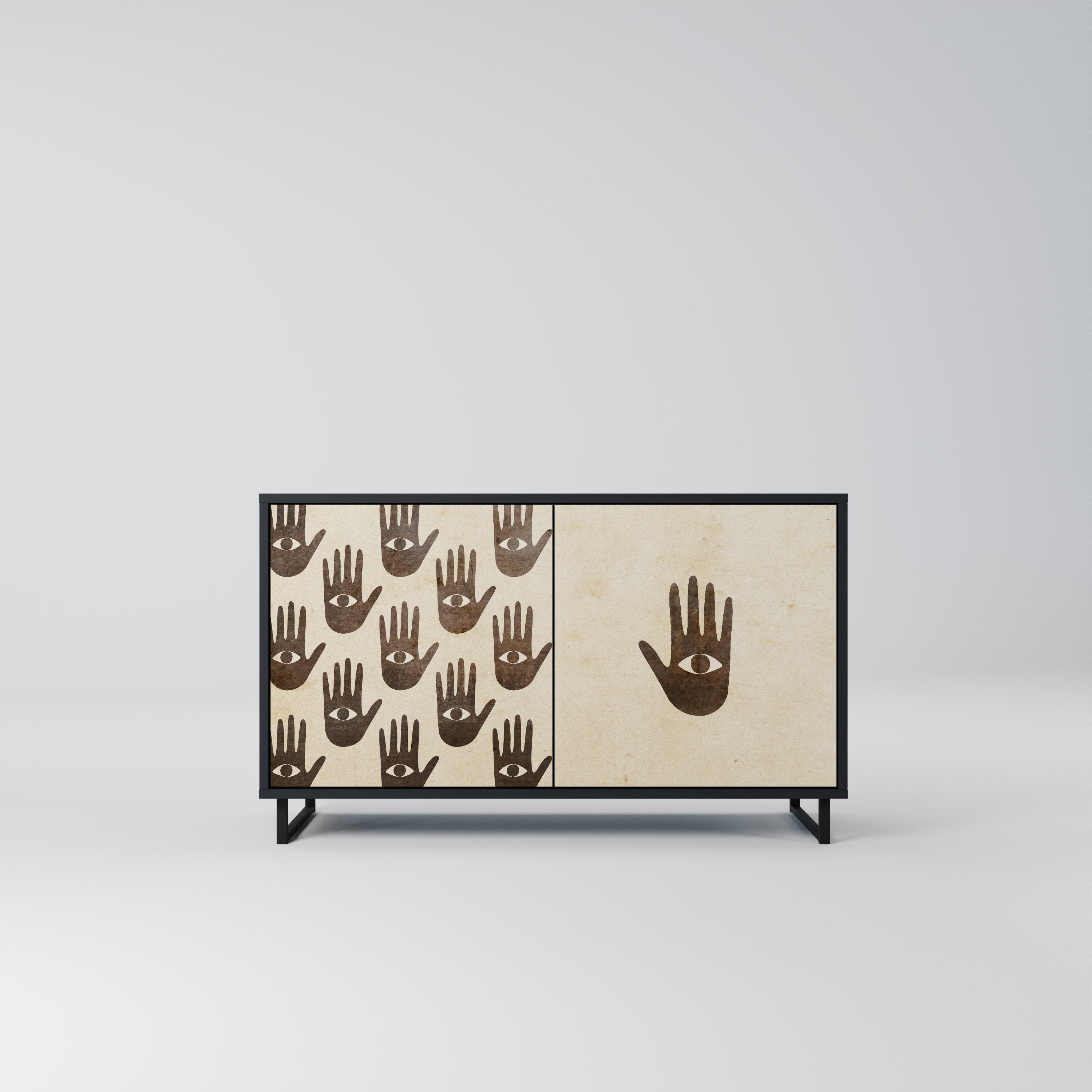 SEE MORE 2-Door Sideboard in Black Finish