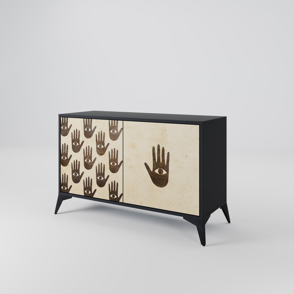 SEE MORE 2-Door Sideboard in Black Finish
