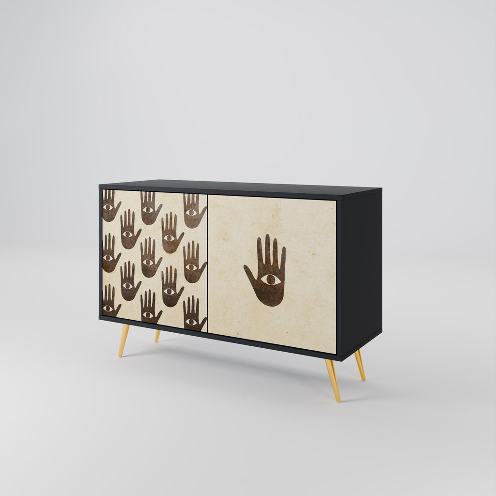 SEE MORE 2-Door Sideboard in Black Finish