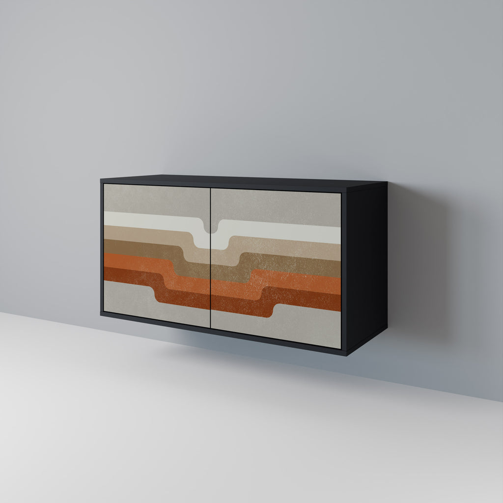 PECULIAR TRAIL 2-Door Sideboard in Black Finish