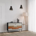 PECULIAR TRAIL Aparador de 2 Puertas en Acabado Negro