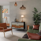 PECULIAR TRAIL Aparador de 2 Puertas en Acabado Negro