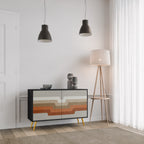 PECULIAR TRAIL Aparador de 2 Puertas en Acabado Negro