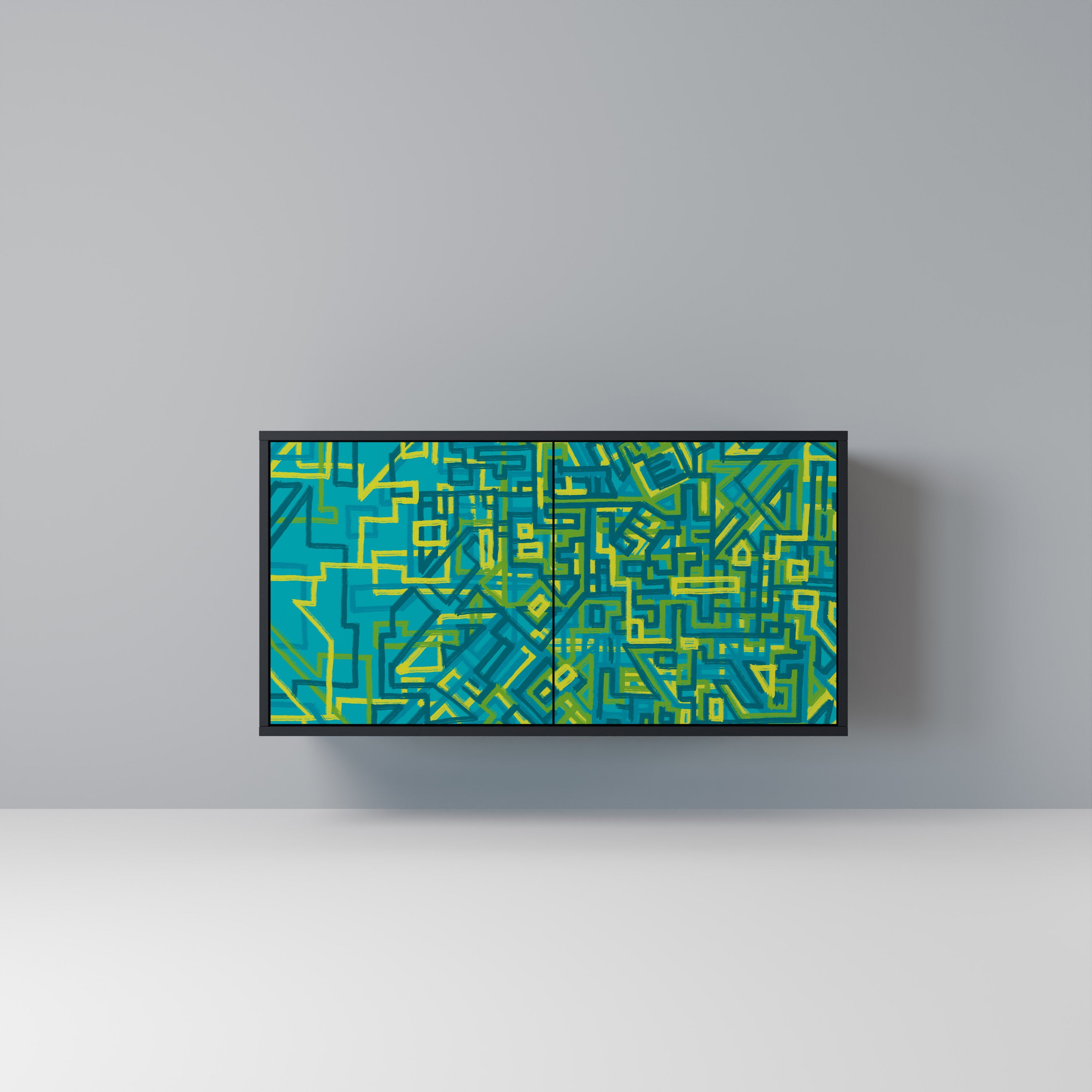 NOSTALGIC MEMORIES 2-Door Sideboard in Black Finish