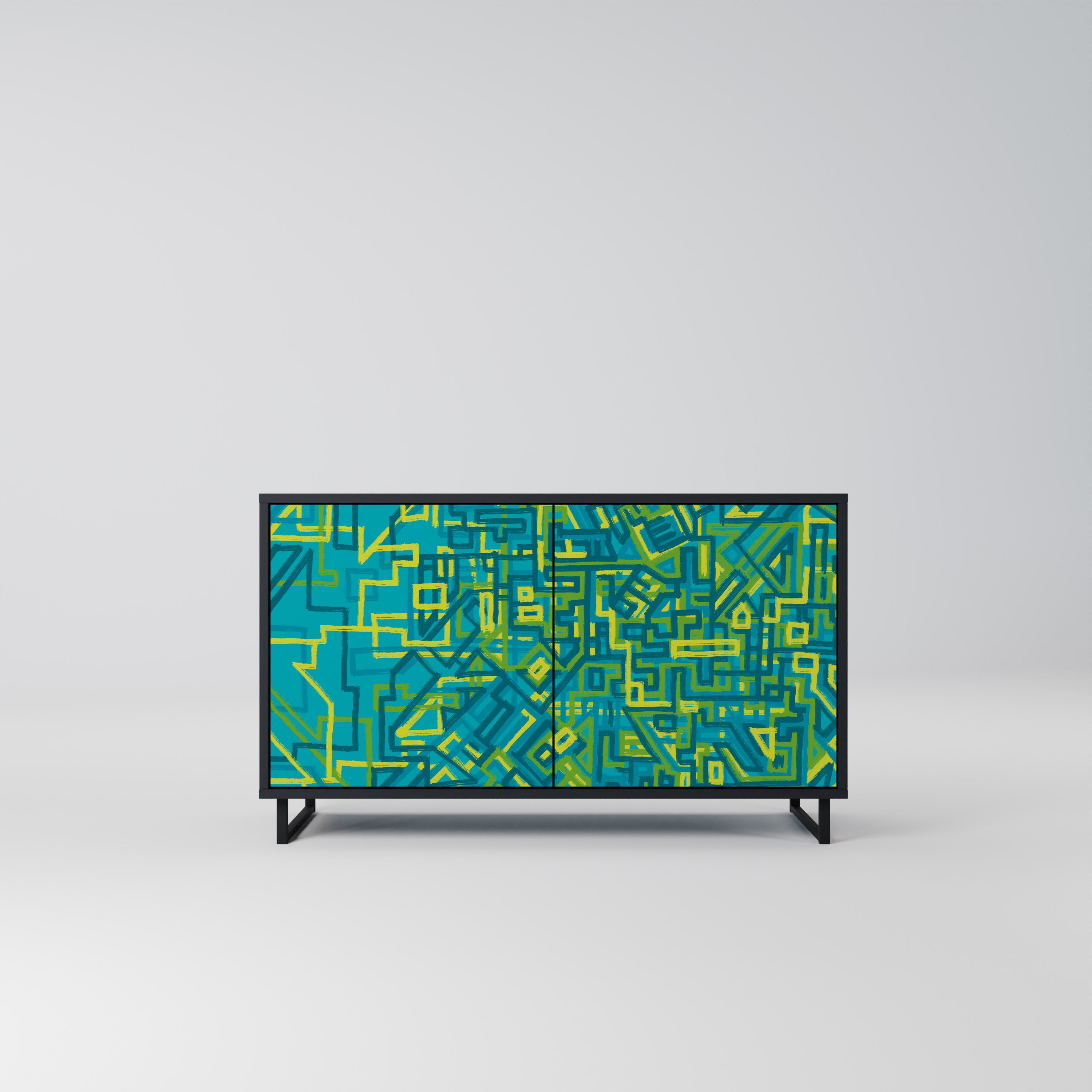 NOSTALGIC MEMORIES 2-Door Sideboard in Black Finish