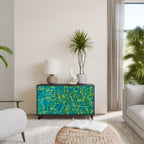 NOSTALGIC MEMORIES Aparador de 2 Puertas en Acabado Negro