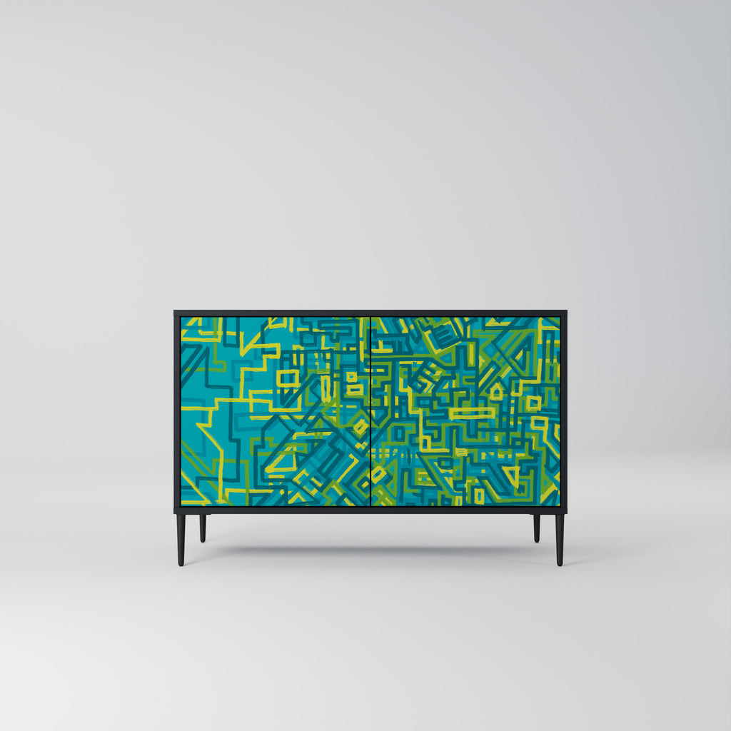 NOSTALGIC MEMORIES 2-Door Sideboard in Black Finish