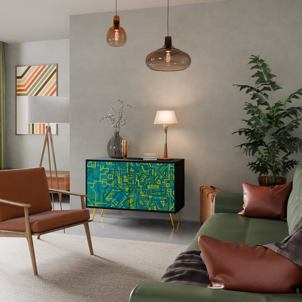 NOSTALGIC MEMORIES 2-Door Sideboard in Black Finish