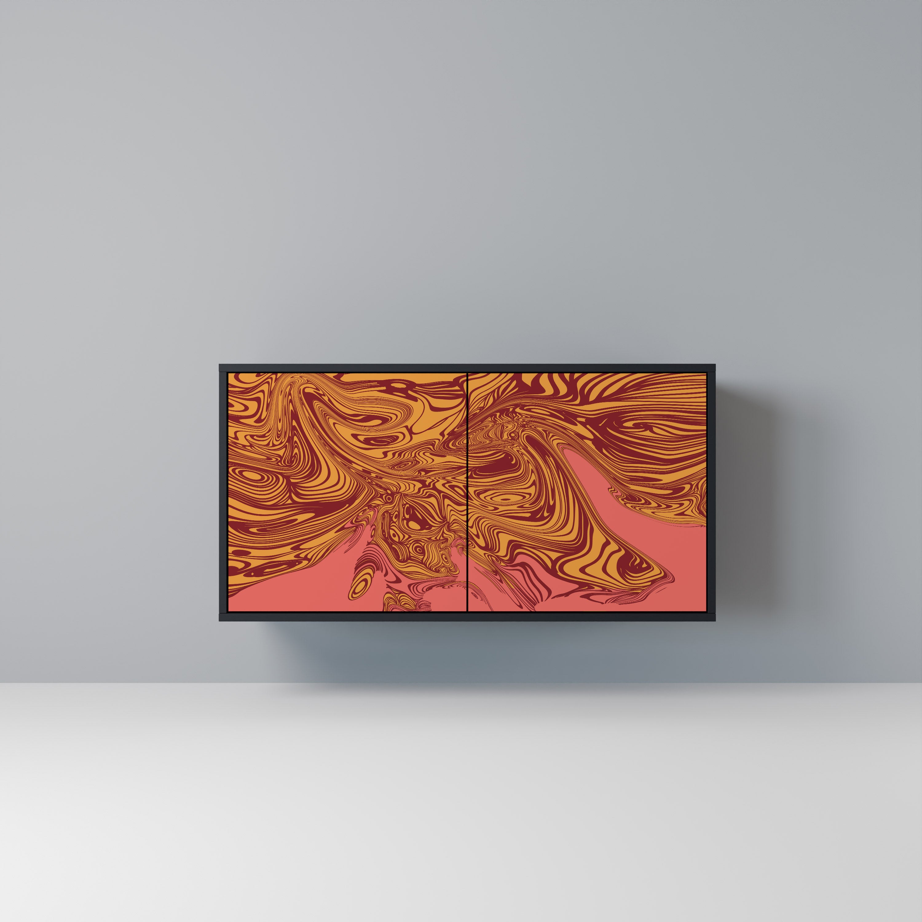 FLOATING THOUGHTS 2-Door Sideboard in Black Finish