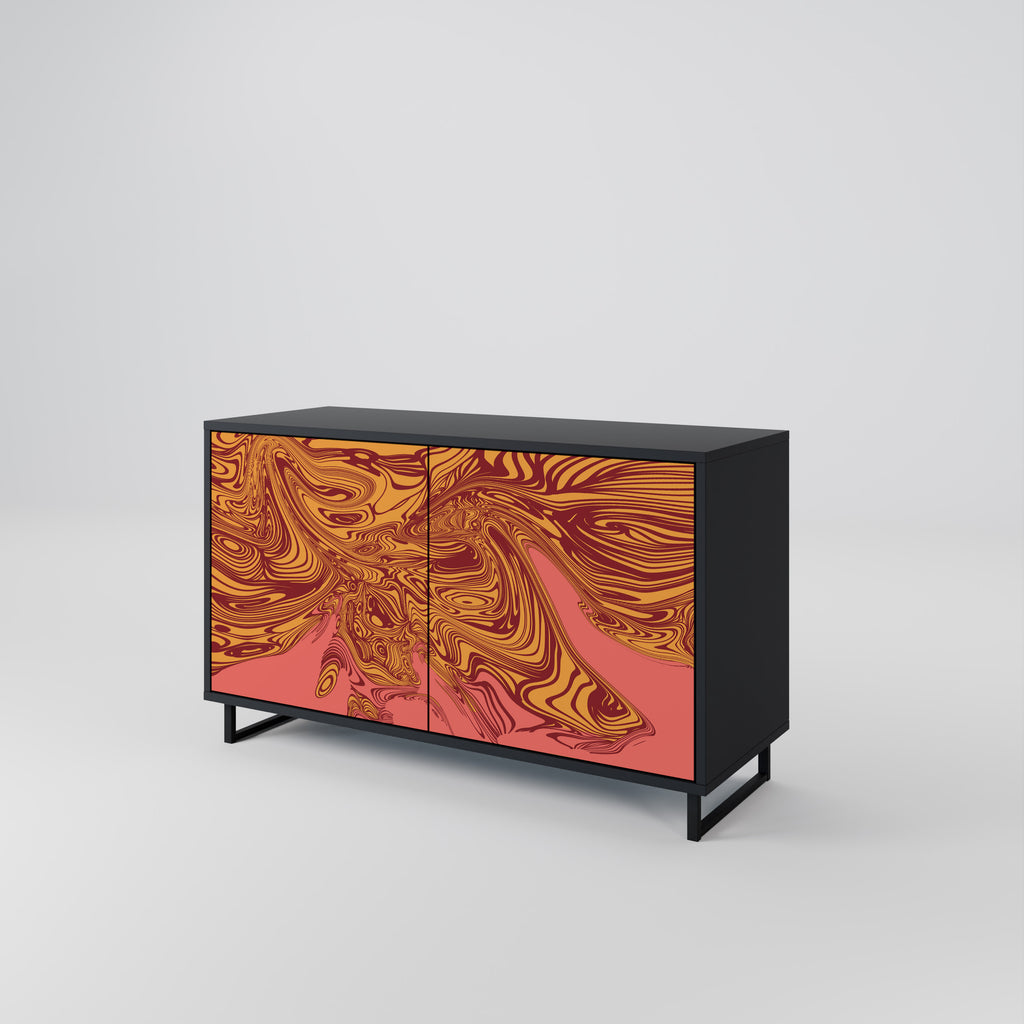 FLOATING THOUGHTS 2-Door Sideboard in Black Finish