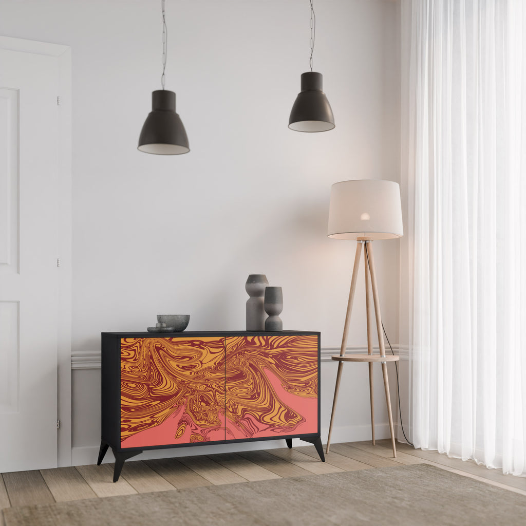 FLOATING THOUGHTS 2-Door Sideboard in Black Finish