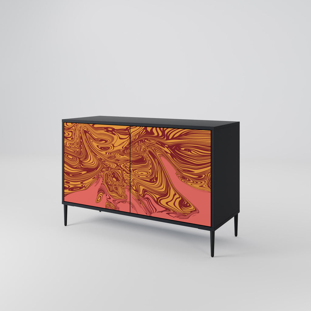 FLOATING THOUGHTS 2-Door Sideboard in Black Finish