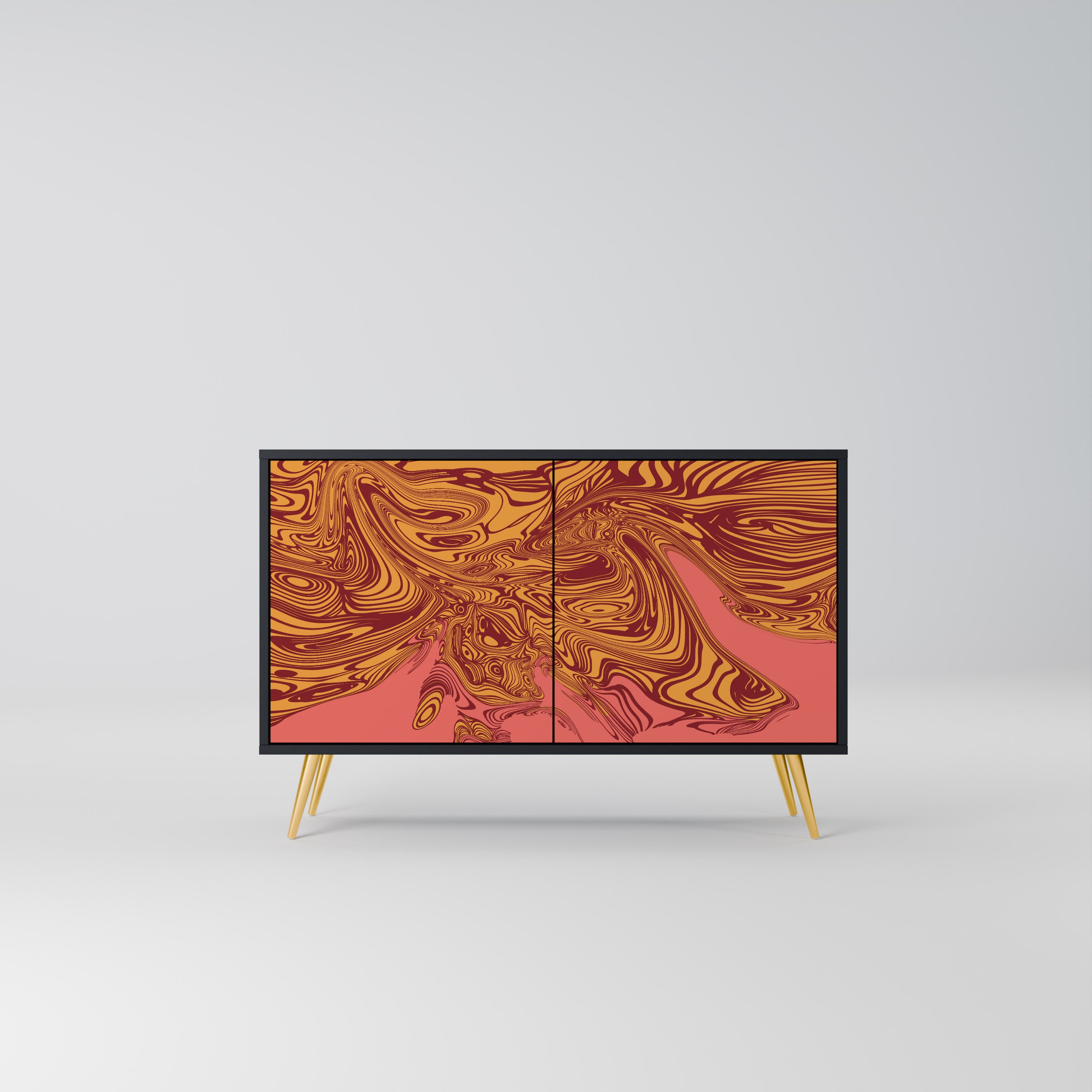 FLOATING THOUGHTS 2-Door Sideboard in Black Finish