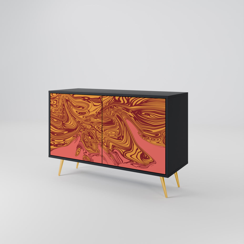 FLOATING THOUGHTS 2-Door Sideboard in Black Finish