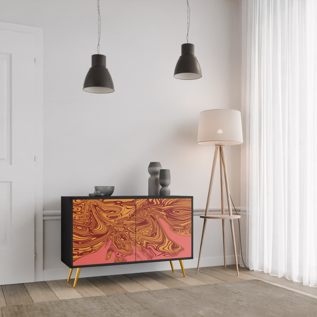FLOATING THOUGHTS 2-Door Sideboard in Black Finish