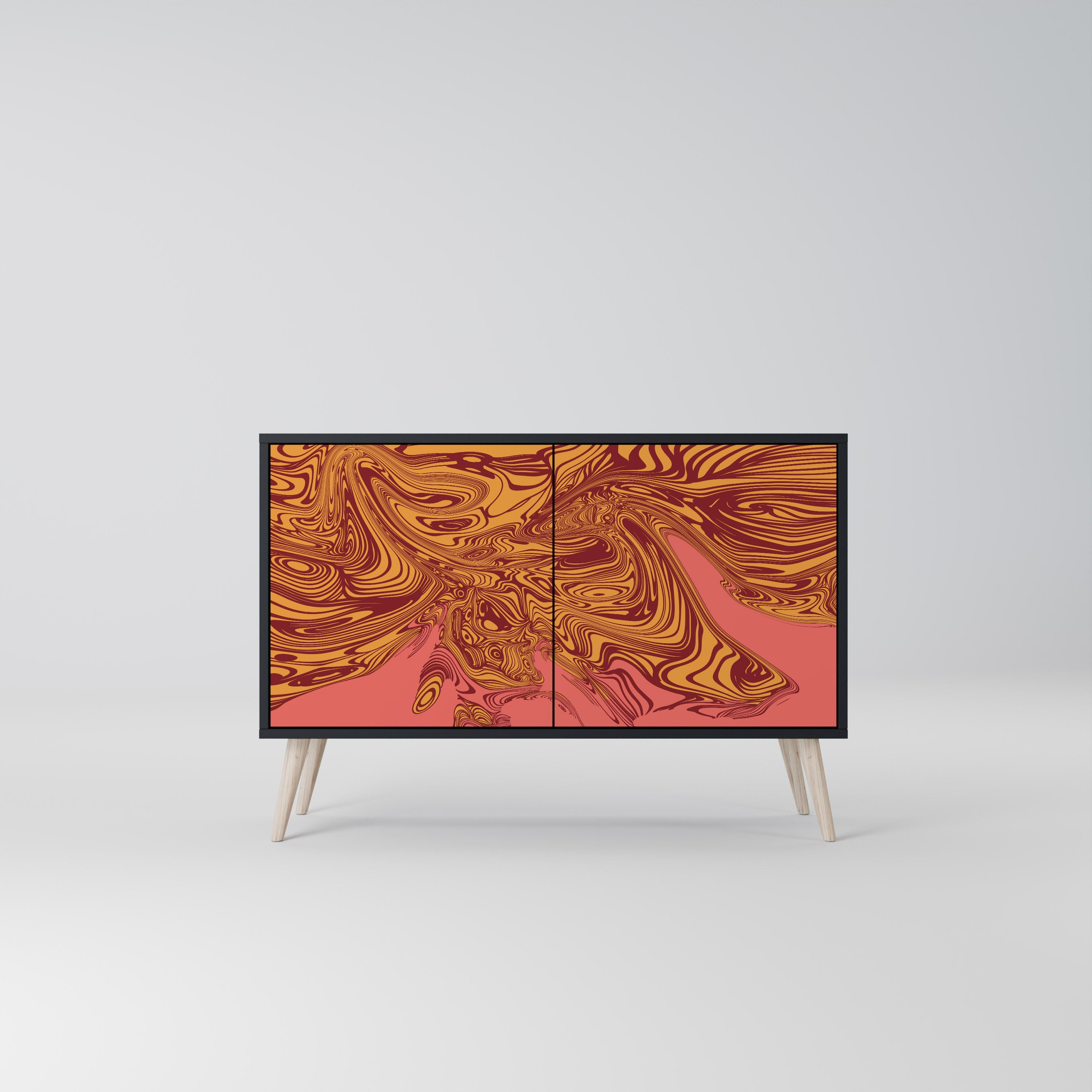 FLOATING THOUGHTS 2-Door Sideboard in Black Finish