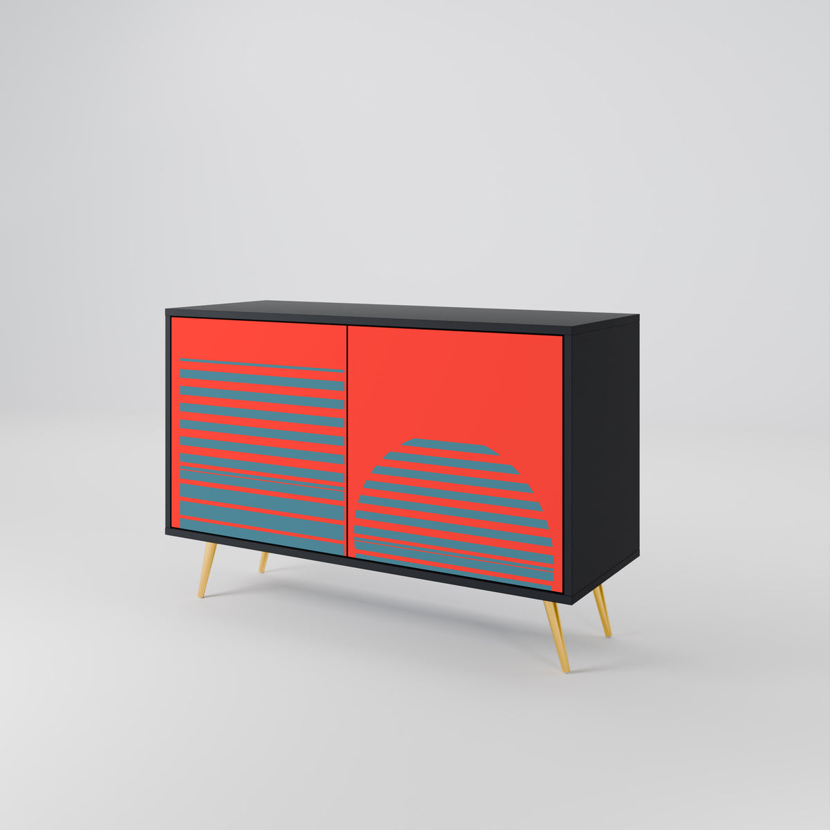 RISING GEOMETRY STARS Aparador de 2 Puertas