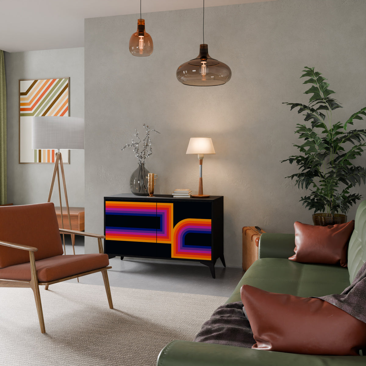 BLINDED BY THE LIGHTS 2-Door Sideboard