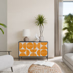 RECURRING DREAMS Aparador de 2 Puertas en Acabado Negro