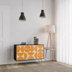 RECURRING DREAMS Aparador de 2 Puertas en Acabado Negro