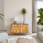 RECURRING DREAMS Aparador de 2 Puertas en Acabado Negro