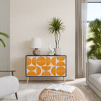 RECURRING DREAMS Aparador de 2 Puertas en Acabado Negro