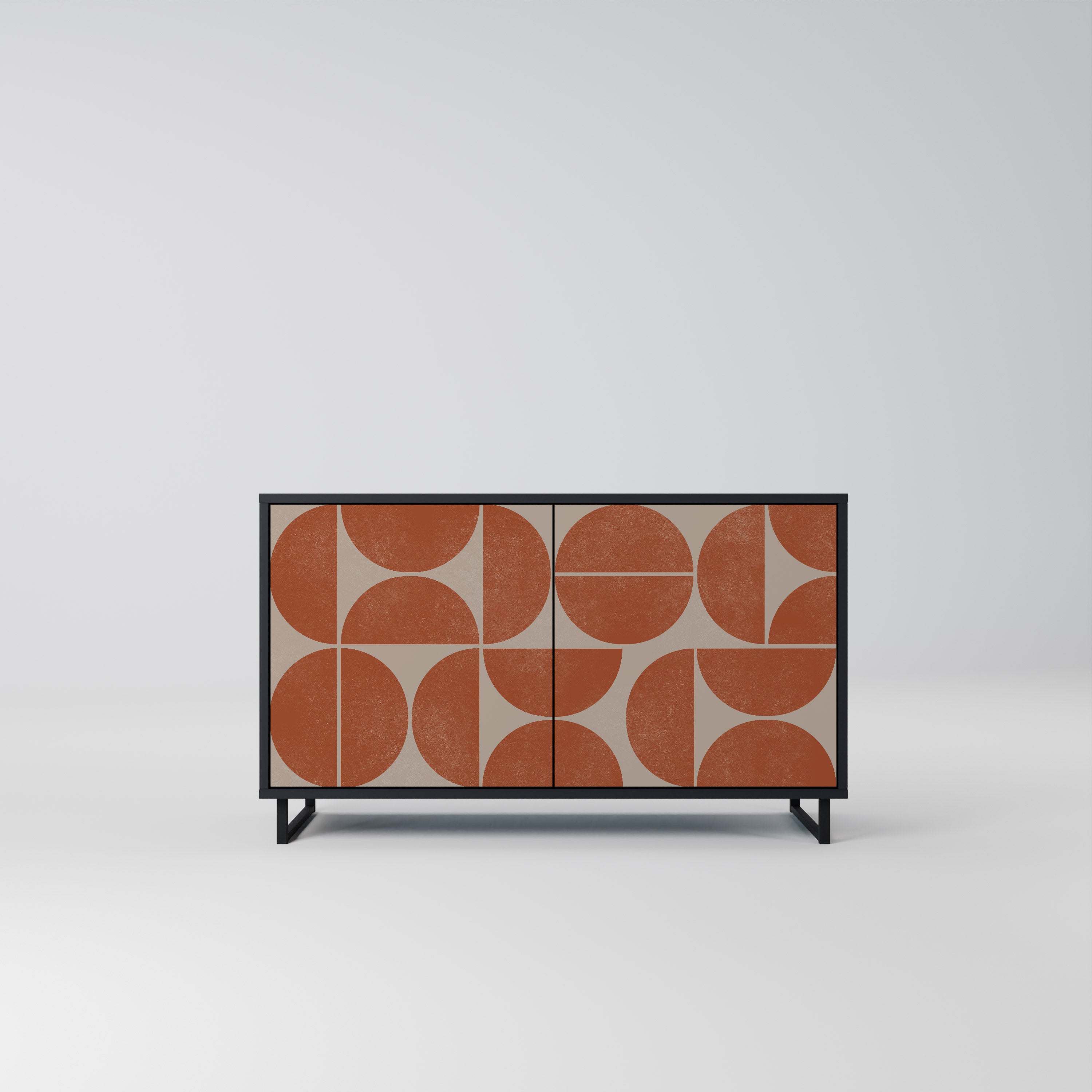 REPETITION COMPULSION 2-Door Sideboard in Black Finish