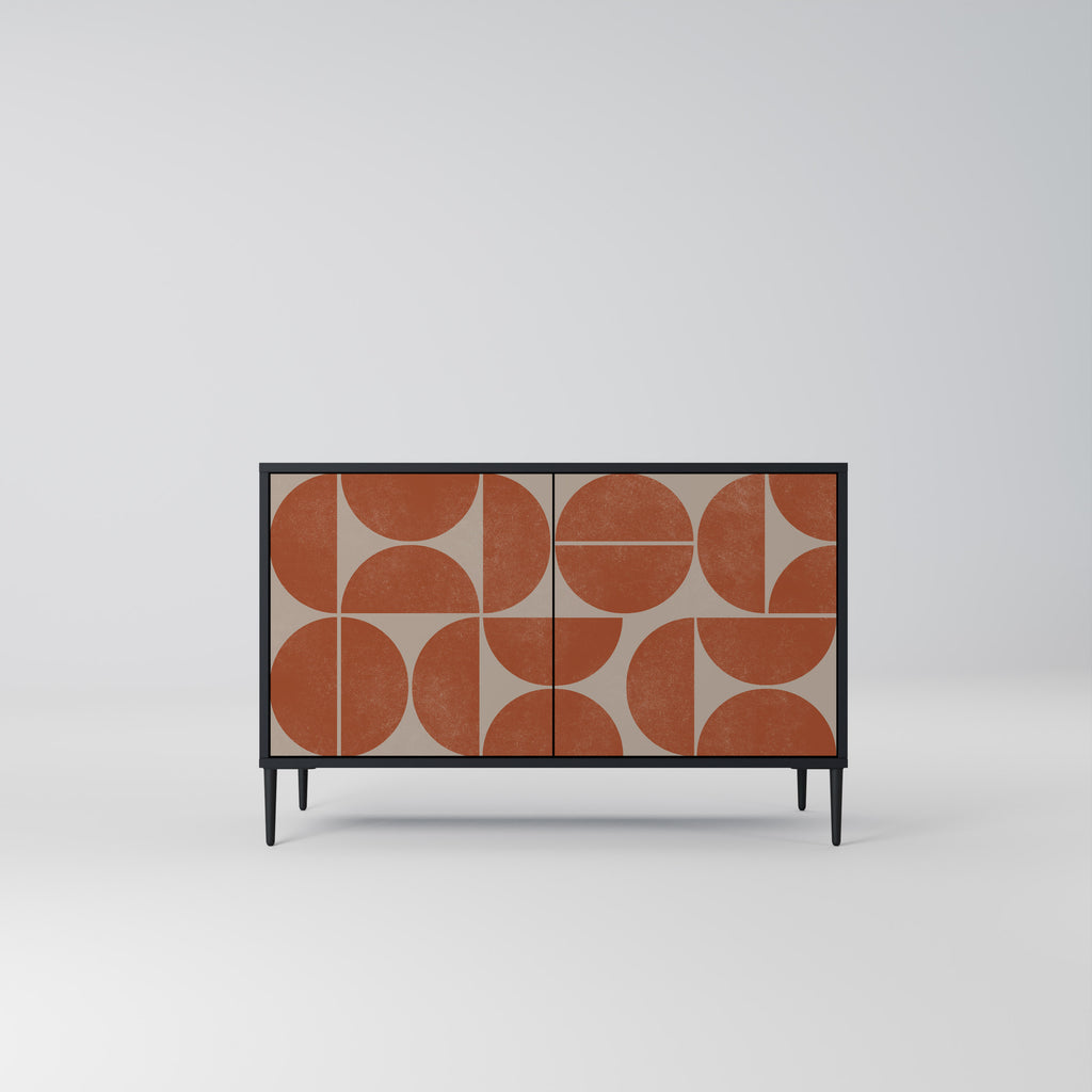 REPETITION COMPULSION 2-Door Sideboard in Black Finish