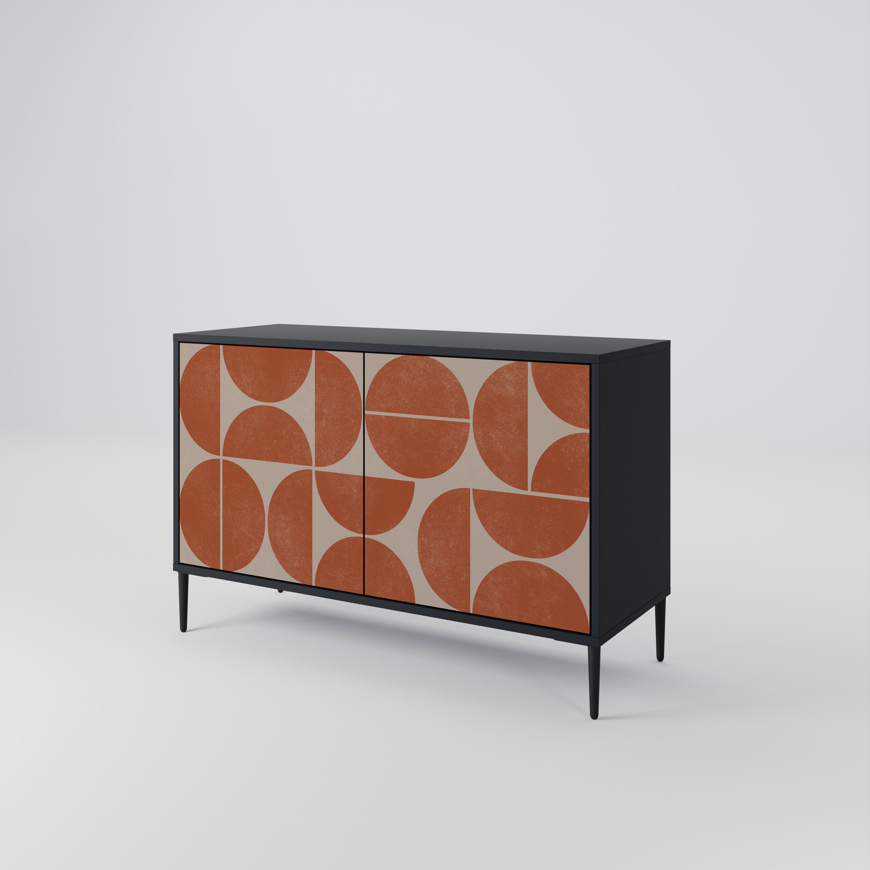 REPETITION COMPULSION 2-Door Sideboard in Black Finish