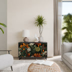 MIDNIGHT SPROUT 2-Door Sideboard in Black Finish